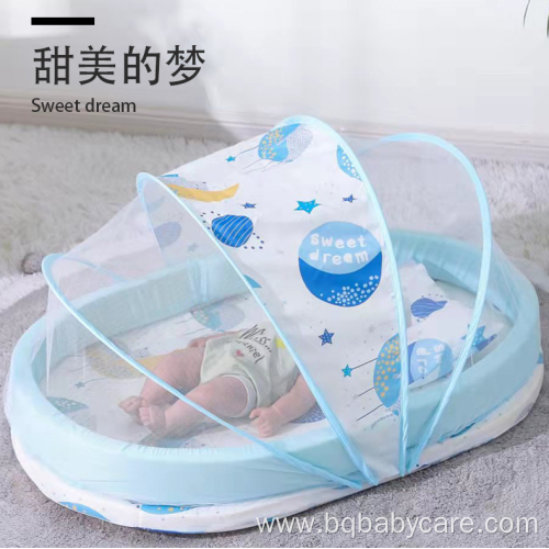 Folded and portable Polyester mesh babies sleeping net